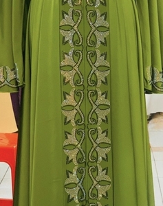 Dubai style abaya Traditional Islamic Women's Saudi Arabian Abaya Spring Polyester Breathable Ankle Length Muslim - Product Image 5