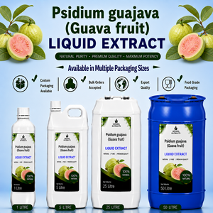 Extrait liquide de Psidium Guajava, extrait de fruit de goyave, qualité alimentaire naturelle, approvisionnement en vrac, emballage personnalisé - Product Image 1