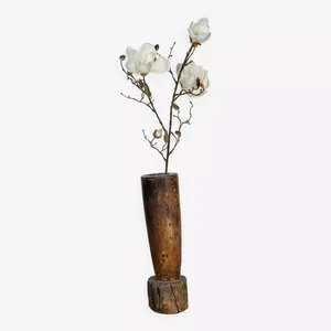 Vase en bois moderne, centre de table décoratif pour les intérieurs, cuisines, salons, bureaux, cafés, hôtels - Product Image 2