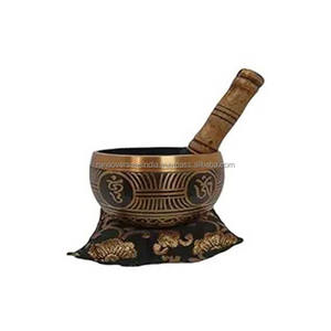 ชามร้องเพลงทำจากทองเหลืองคุณภาพดีทำด้วยมือเหมาะสำหรับการทำสมาธิด้วยเสียงการบำบัดโยคะและการผ่อนคลาย - Product Image 1