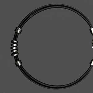 <b>Titanium</b> Steel Number Pendant with Rope <b>Chain</b> Gold & Rose Gold Plated Religious Style for Men & Boys 17 Inch - Product Image 6