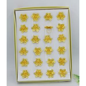 Indian High Quality Natural Wholesale Gold Plated Finger Rings for Women Adjustable Rings Wedding <b>Jewellery</b> Dubai Hot Sale Rings - Product Image 4