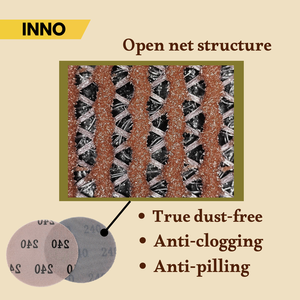 Disque abrasif en filet de 9 pouces pour le ponçage des plafonds et des cloisons sèches # Grains de 80 à 400, sans poussière, fabriqués à Taïwan - Product Image 4