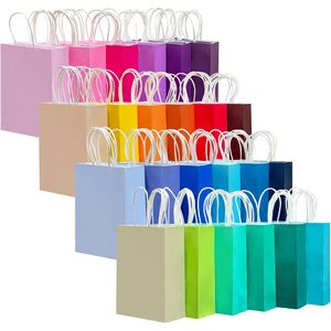24 Sacchetti di Carta Multicolore per Feste con Manici, 21x15x8 cm, Confezione Grande Arcobaleno per Feste - Product Image 2
