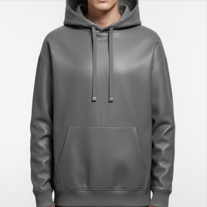Custom Men's 100% Polyester Oversized Pullover Hoodie <b>Jacket</b> Windproof Casual Fashion OEM Private Label Factory Wholesale - Product Image 5
