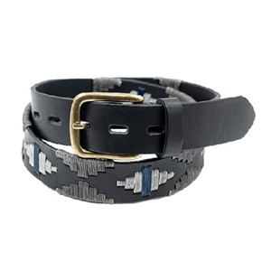 Ceinture Polo en Cuir Pleine Fleur Faite à la Main avec Motif Uni Marron Crème Style Sportif pour Hommes et Femmes Personnalisable Durable - Product Image 5