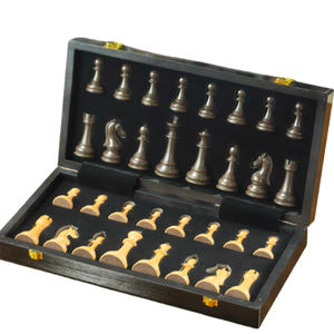 Jeu d'échecs international écologique haut de gamme avec plateau en bois pour enfants et adultes - Jeu de société de stratégie en résine - Product Image 3