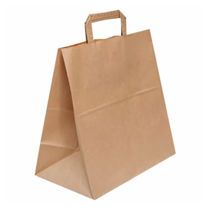 Bolsas de Papel Kraft Personalizadas al por Mayor, Ecológicas, Duraderas, con Logotipo, Asépticas, de Materiales Reciclados para Promociones y Exhibiciones en Supermercados - Product Image 4