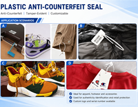 YSD-- Scellé de sécurité en plastique jetable réglable à serrage progressif pour bagages, chaussures de sport et vêtements