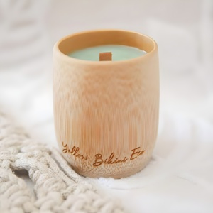 Cozy Wedding Decor <b>Candle</b> Centerpiece Stand <b>Large</b> Bamboo <b>Candles</b> for Tabletop Centerpieces - Product Image 1