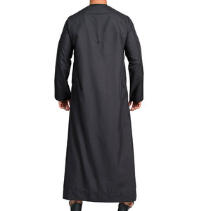 <b>Mens</b> for Saudi <b>Thobes</b> Autumn Breathable Thermal Plus Size Islamic Arabic Long Sleeve 100% Polyester Fleece Stand Collar - Product Image 6