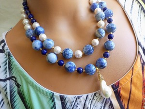 Collier en résine époxy fait main, pendentif en résine transparente, collier en résine inspiré de la nature - Product Image 1