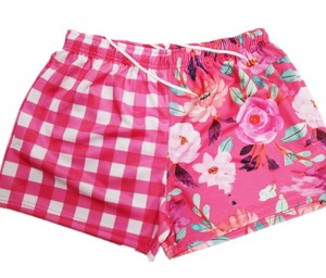 Shorts Deportivos para Niñas, Antideslizantes, con Cintura Elástica, Bolsillos Estampados, Color Rosa, 100% Algodón, Secado Rápido, Ecológicos - Product Image 1