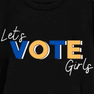 <b>Black</b> Let's Vote Sweatshirt Women Graphic Print Crew Neck <b>Long</b> <b>Sleeve</b> Pullover Casual Fleece Voting Awareness <b>Top</b> Custom Whole - Product Image 6