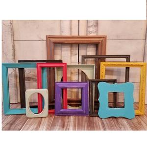 Grand cadre photo en bois, petit cadre photo en bois, mini cadre photo en bois, cadre en bois sur mesure, cadre carré en bois - Product Image 1