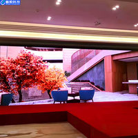 Instalasi Mudah Layar LED Kustom Dalam Ruangan untuk Periklanan Pabrik Sumber PushunLED