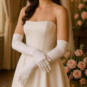 Gants longs pour femmes en polyester respirant et résistant, parfaits pour les soirées, les mariages, l'opéra et les occasions spéciales - Product Image 5