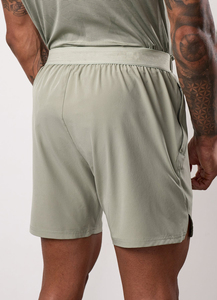 Shorts de sport d'été pour hommes en coton biologique 100% personnalisés, de haute qualité, en molleton bouclette, vierges - Product Image 4