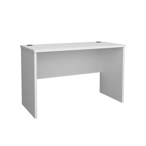 Malibu 47\" Wide Modern Simple White Computer <b>Desk</b> for Home Office <b>Bedroom</b> Living Room or Dining Table Use - Product Image 2