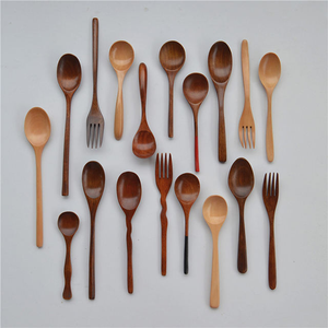 Cuillères à mélanger en bois naturel personnalisées de haute qualité, cuillères à dessert, cuillères pour bébé – Vente en gros à chaud - Product Image 3
