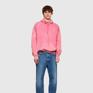 Sweat à capuche unisexe surdimensionné en molleton épais, personnalisé, de haute qualité, rose, style streetwear, avec effet délavé à l'acide et délavé minéral vintage, vente en gros - Product Image 2