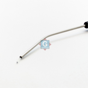 Tubo de succión ENT de acero inoxidable Zoellner, instrumento quirúrgico manual con mango negro, certificado CE Clase I para quirófano - Product Image 3