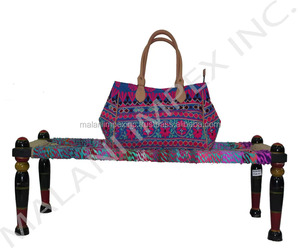 Sustainable Cotton Embroidered Women Vintage Style <b>Bag</b> Women Bohemian Cotton Fashion Handbag - Product Image 2