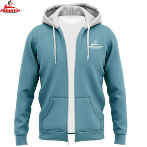 Vente en gros d'usine, broderie, impression en relief, sweat à capuche personnalisé avec fermeture éclair, fabricant de sweats à capuche pour hommes 100% coton personnalisés - Product Image 5