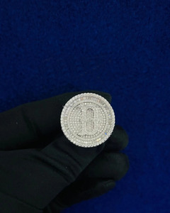 แหวนเงินแท้ 925 แบบฮิปฮอป ประดับดาวทรงกลุ่ม ดีไซน์ Iced Out สำหรับงานแต่งงานหรือหมั้น ของขวัญวันครบรอบ - Product Image 4