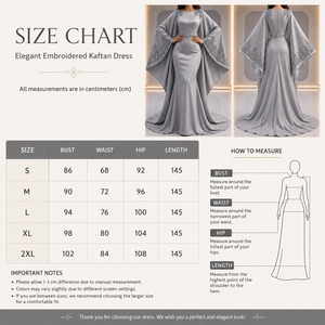 Luxury Embroidered <b>Satin</b> Modest Kaftan Evening Gown Women Elegant Arabic Maxi Dress Regular Sleeves Formal Dubai Style <b>Abaya</b> - Product Image 5