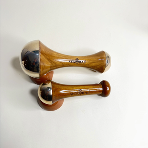 Senoras Bronze Dual Kansa Wand Modèle 003 pour massage corporel |   Outil pour raffermir et illuminer la peau |   Masseur manuel à une poignée |   En vrac - Product Image 1