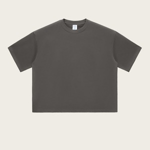T-shirt Homme Oversize 220 GSM 100% Coton Tricoté Col Rond Manches Courtes Uni Décontracté Streetwear - Product Image 6