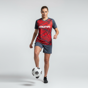 Tenue de football personnalisée pour femmes, ensemble maillot et short de football sublimé, fournisseur de kits de sport personnalisés pour équipes féminines, achat en gros - Product Image 1
