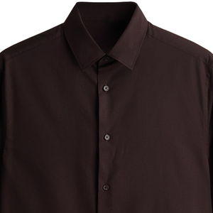Chemise Homme Slim Fit Infroissable Facile à Repasser Boutonnée Manches Longues Formelle Décontractée pour le Bureau Sur Mesure OEM ODM - Product Image 4