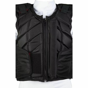 Chaleco Protector de Neopreno Negro Unisex con Cierre de Cremallera, Sin Mangas, para Montar a Caballo, Diseño Sólido Impermeable - Product Image 1