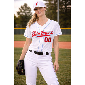 Maillot de baseball personnalisé vierge en gros pour broderie, maillots de softball pour hommes, maillot de baseball avec logo brodé personnalisé pour hommes - Product Image 5
