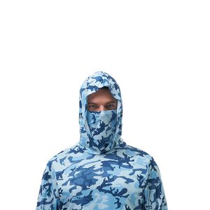 Sudadera de Pesca Transpirable con Protección UPF, Camisa Ligera con Capucha y Cubre Rostro para Deportes de Pesca al Aire Libre - Product Image 6