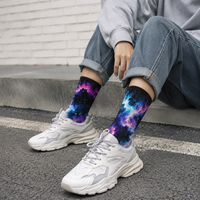 Chaussettes d'automne personnalisées imprimées 100% coton respirantes séchage rapide OEM ODM Service d'échantillonnage Production en gros Mode Décontracté
