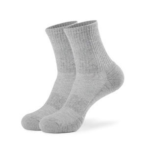 Custom Digital Printing Breathable Crew Knit Branded Design Standard Autumn Organic Cotton Sport <b>Socks</b> for Men and Women - Product Image 5