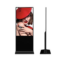 Afficheur numérique portable et kiosque totem LCD sur pied pour la publicité de vente au détail, vente chaude, CE FCC RoHS