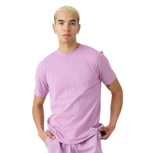 T-shirt ras du cou raffiné pour homme, manches courtes, coupe classique, décontracté, usage quotidien, personnalisable, vente en gros, en jersey de coton, vêtements pour homme - Product Image 2