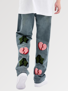 Best Selling <b>Men's</b> Streetwear <b>Jeans</b> 'Daddy Jack' Unique Street Wear with Custom Logo <b>Elastic</b> <b>Waist</b> Flat Front High Quality - Product Image 4