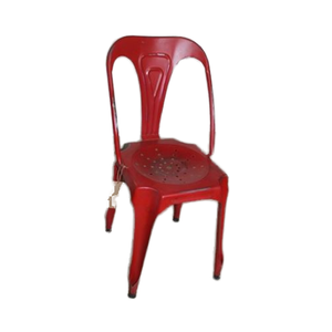 2025 vente chaude chaise de salle à manger en métal moderne dossier droit extensible pour bureau à domicile Villa chambre salon hôtel utilisation - Product Image 1