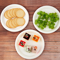 Boîte à nouilles compostable, jetable, imperméable, robuste, 10 pouces, 100% bagasse naturelle, biodégradable, écologique, de qualité alimentaire