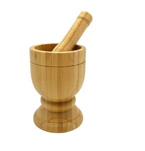 Utensilios de Cocina, Mortero y Maja de Madera Elegantes de Alta Calidad y Triturador de Pastillas Medicinales - Product Image 4