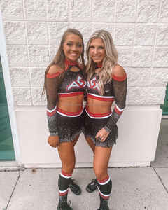 เครื่องแบบเชียร์พลอยเทียมแวววาวเครื่องแบบเชียร์ลีดเดอร์จัดส่ง2025รวดเร็ว - Product Image 3