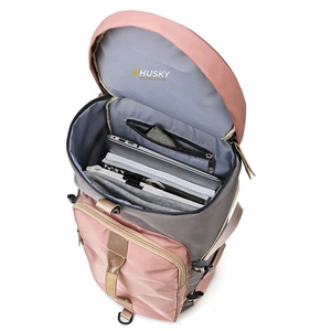 HUSKY SPORTSWEAR High Quality Polyester Convertible <b>Backpack</b> Duffel Zipper Hasp Camouflage USB Charging Comfortable Fit - Product Image 3
