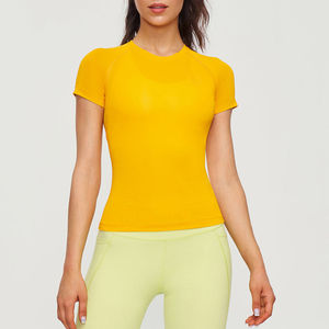 Camiseta Deportiva de Manga Corta para Mujer, Venta al por Mayor, Corte Ajustado, con Logotipo Personalizado, Diseño de Impresión 3D de Verano - Product Image 2