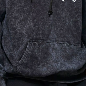 Sudadera con Capucha de Alta Calidad con Lavado Ácido Personalizado, 100% Algodón, Hombros Caídos, Sudadera con Capucha de Primera Calidad con Lavado Ácido - Product Image 4