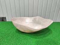 Lavabo de salle de bain personnalisable en résine artificielle de style européen, raffiné et fait main, luxueux et poli, design de créateur